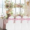 Spandex Stretch Chair Sashes Universal Fit Elastic Chair Ties Anti Slip Buckle Slider Wedding Chair Bows