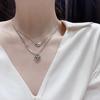 Korean Style Retro Love Heart Necklace - Trendy, Simple Clavicle Chain for Women's Fashion
