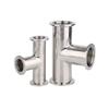 KF 16 25 40 50 Tee3 Ways SUS 304 Stainless Steel Sanitarry Vacuum Plumbing Fitting Brew