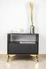 Star furniture leg, gold chrome, height 15 cm