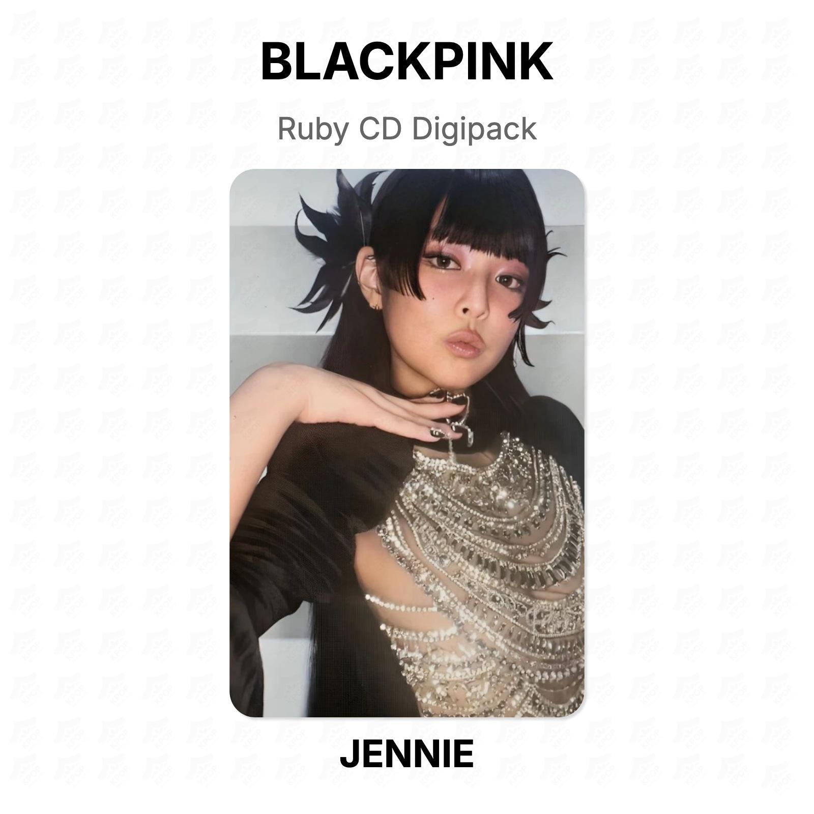 BLACKPINK Руби CD Диджипак Официальная фотокарточка JENNIE