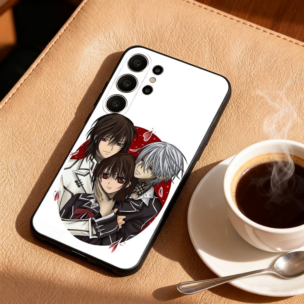 Anime M-Manga Vampire Knight Phone Case For Samsung S26,S25,24,23,22,30,21,10,9,Ultra,Plus,Lite,Black Soft Case