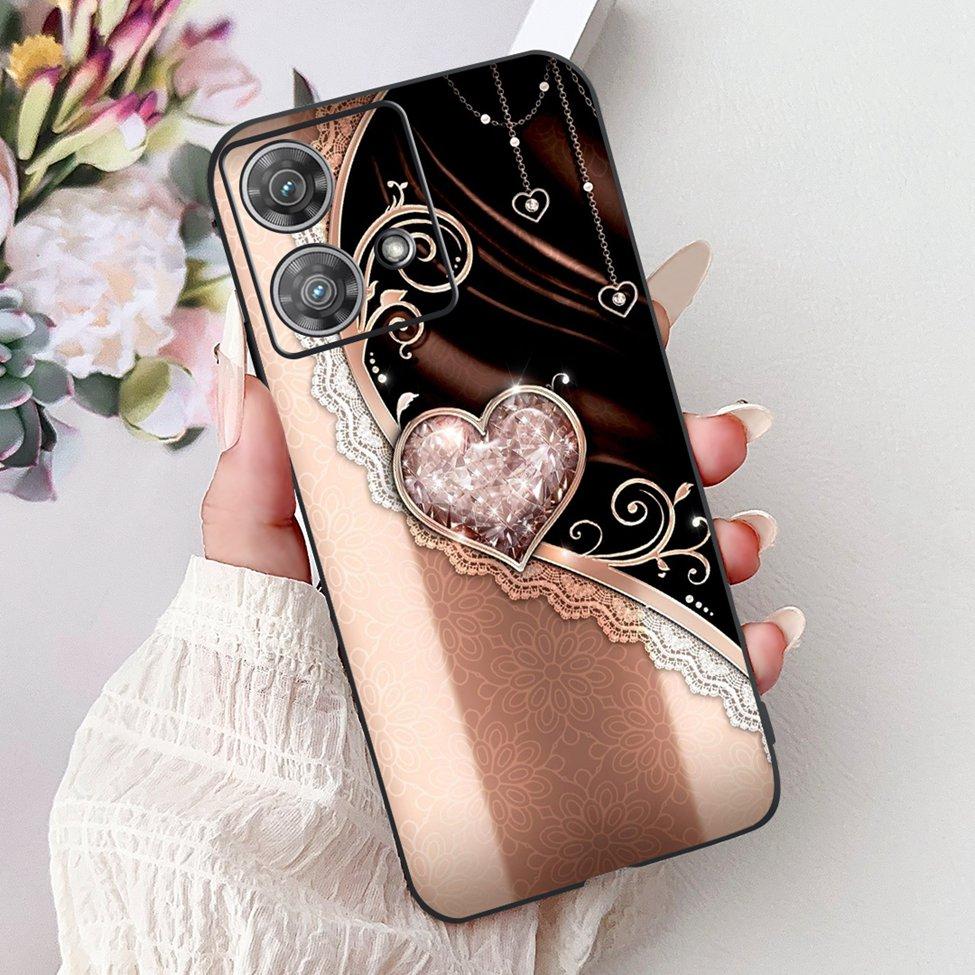 For Motorola Edge 40 Neo Case XT2307-1 Fashion Luxury Cute Cartoon Silicone Shockproof Bumper For Motorola Edge 40Neo Back Cover