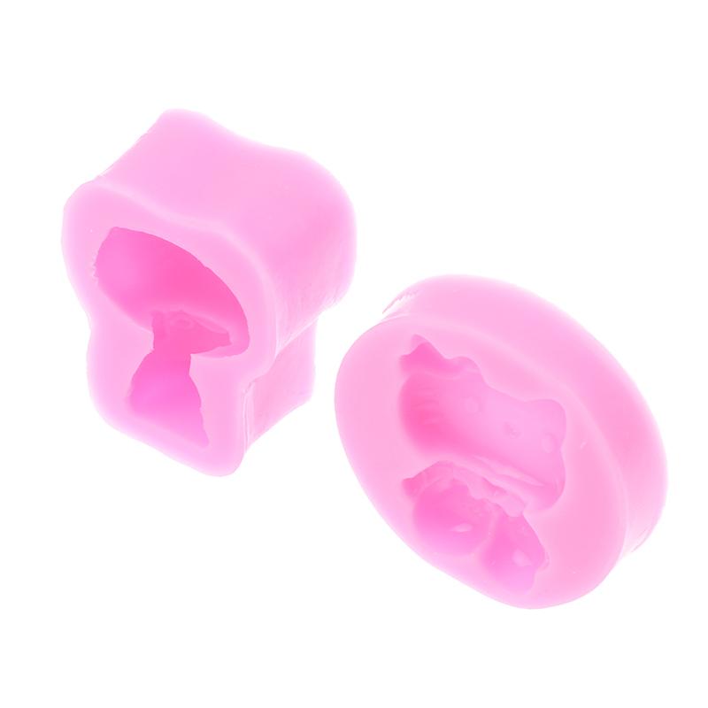 Kreslená Zábavná Kočka Silikonová Forma Roztomilá Fondánová Dortová Dekorativní Čokoládová Forma DIY Aromaterapeutická Sádrová Forma na Svíčky