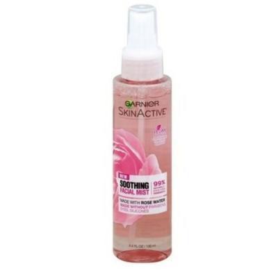 SkinActive Upokojujúca pleťová hmla Ružová voda, 130ml, 1 kus