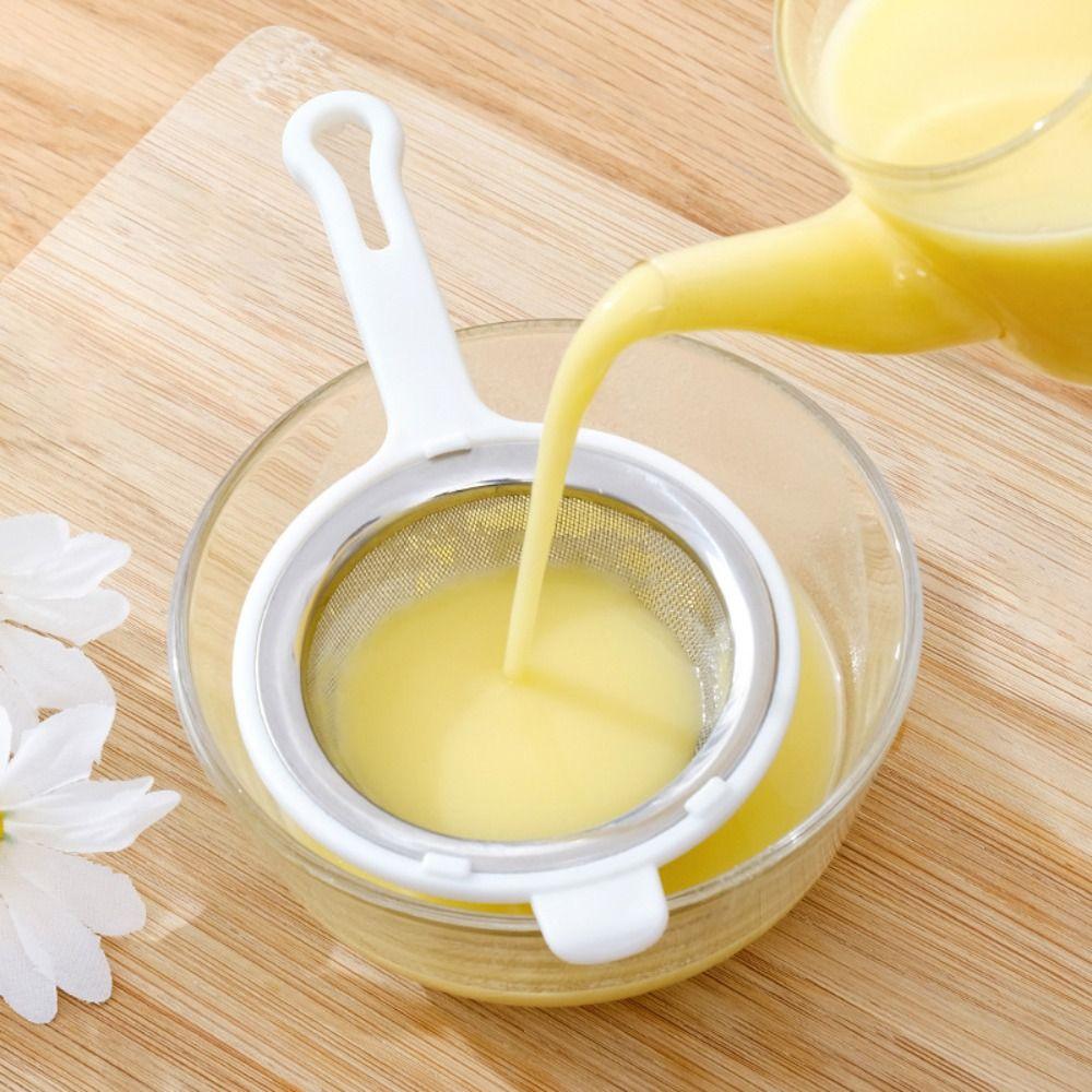 Stainless Steel Fine Mesh Strainer Plastic Handle Colanders Kitchen Accessories Flour Sifter  Tea