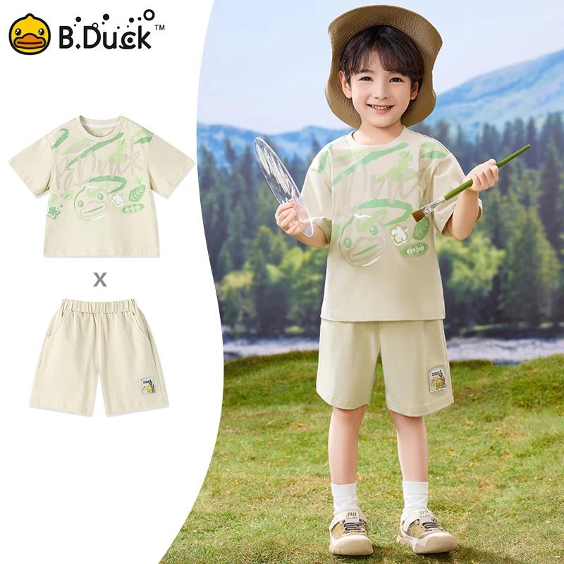 B.Duck Boys  Short Sleeve T-Shirt & Shorts Set 120