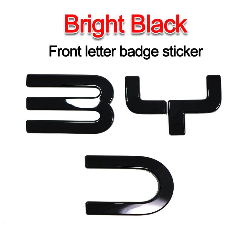 

3D ABS Car Body Badge Sticker Front Grille Emblem For BYD Shark 6 Black Special & Limited Edition Decal Car Accessories