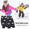 Yousheng 1 Paar Eiskrallen Steigeisen mit 5 Zacken Herren Damen Winter Outdoor Gehen Eis Schnee Traktionsgriffe Rutschfeste Schuhe Stiefelspikes Greifer