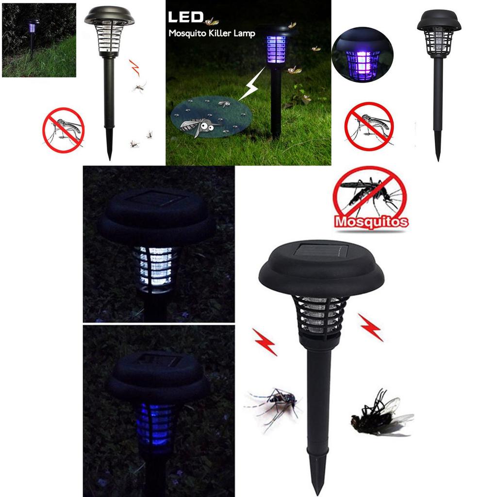 Solar Energy Mosquito Lamp With Super-bright Led Uv Light For Outdoor Lawn