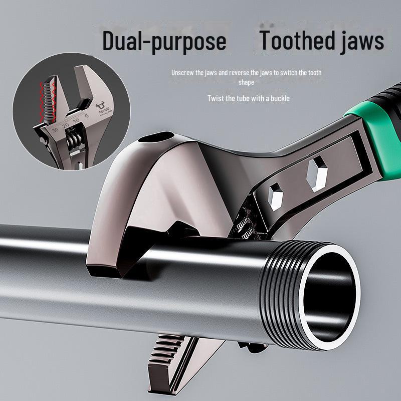 Industrial-Grade Adjustable Wrench: 0-36mm Dual-Purpose, Rust-Proof, Waterproof