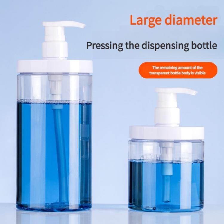 Reusable Press Type Cosmetic Container Transparent Silicone Dispenser Bottle For Toiletries Management