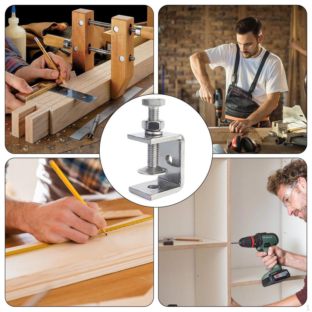 Heavy Duty Metal U Clamp Adjustable Automotive Repair Tools Stable Stainless Steel C for