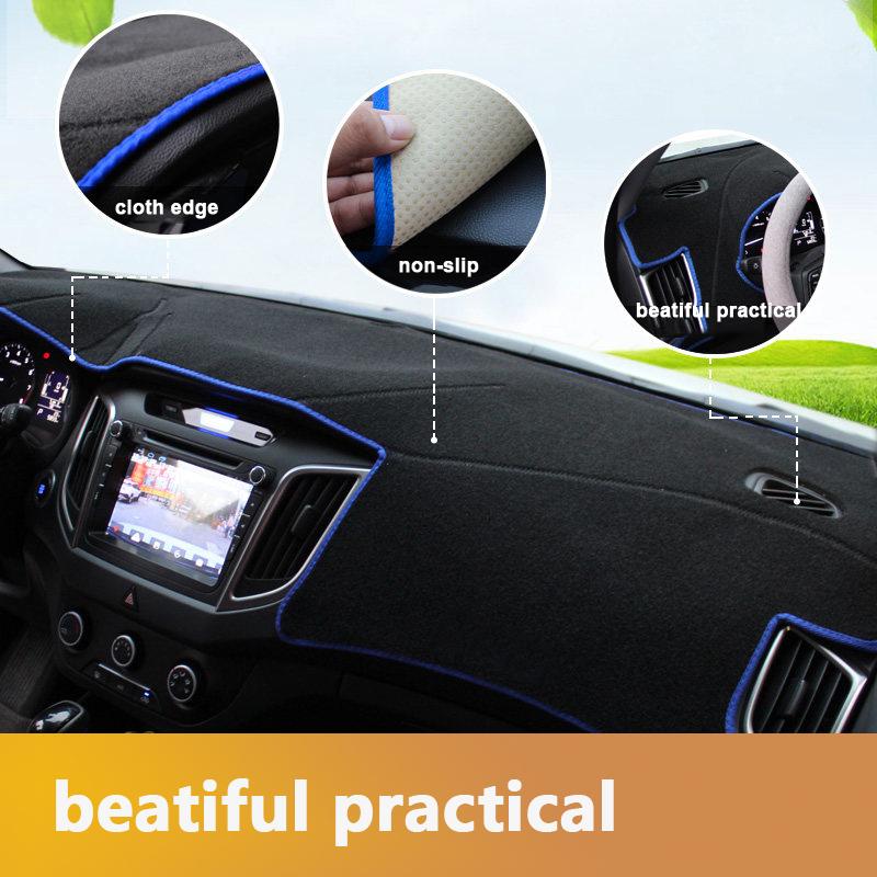For Hyundai Creta ix25 2015-2018   Car dashboard Avoid light pad trument platform desk cover Mats Carpets Accessories