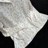 2026 Women's Ice Silk Floral Pajama Set: Long Sleeve Top, Long Pants, Lace Camisole with Bra Pads