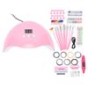 Nail Art Kit for Beginners with Nail Drill Manicure Lamp Glitter Decoration for Women Home DIY