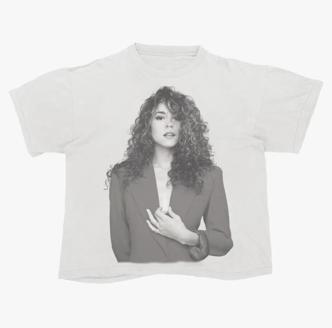 Футболка Mariah Carey, Унисекс футболка с графикой Y2K 90-х 4XL