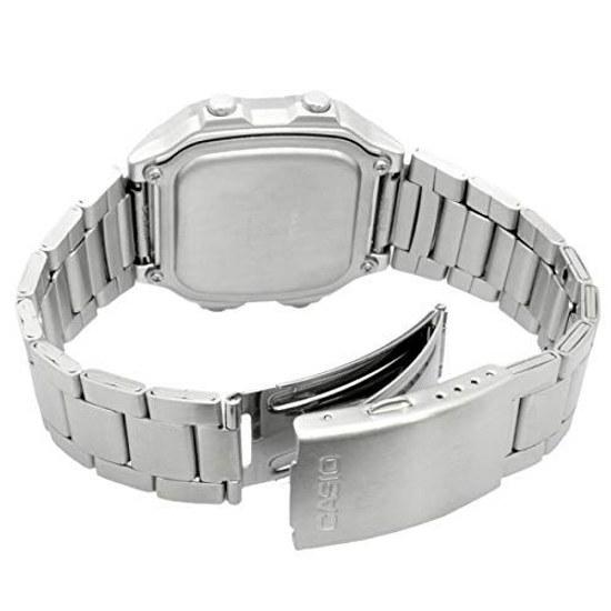 CASIO Cyfrowy zegarek z czasem światowym AE-1200WHD-1AV męski metalowa bransoleta srebrny model zagraniczny
