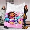 Gabby's Dollhouse Theme Printed Blanket - Perfect for Couch, Bed, Travel & Outdoor Use | Machine Washable, Cozy & Durable.