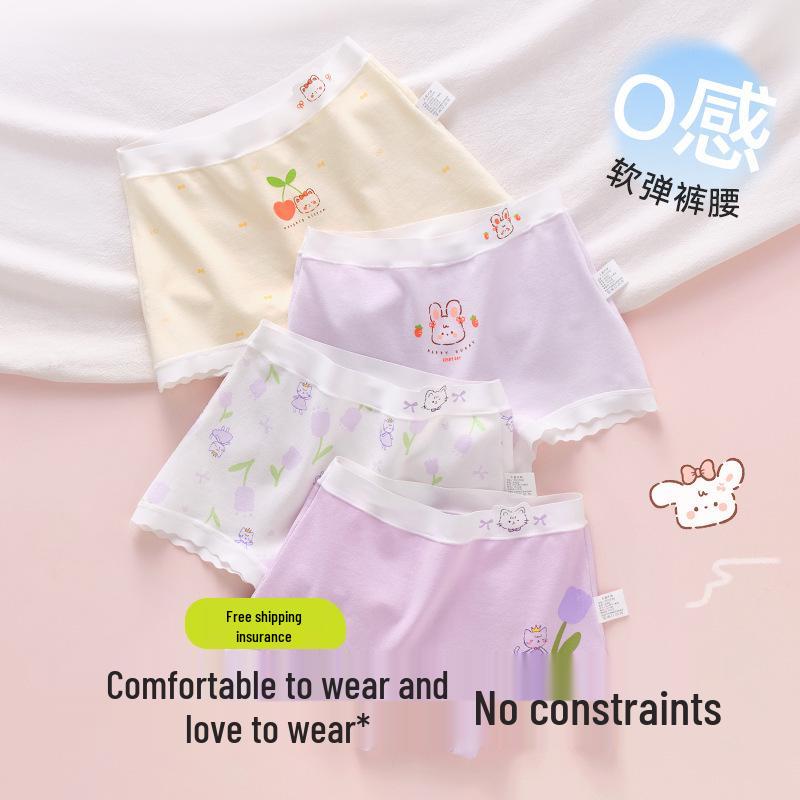 Reine Baumwoll-Boxershorts für Mädchen - Kein Hochrutschen, Ideal für Kinder und Teenager