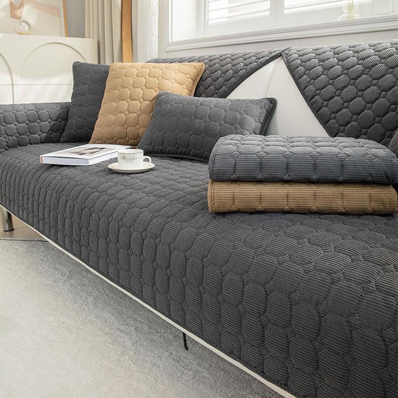 Sofa Cushion Winter Non-Slip Thickened Plush Sofa Cover Autumn And Winter Universal Sofa Cover Seat Cushion Export