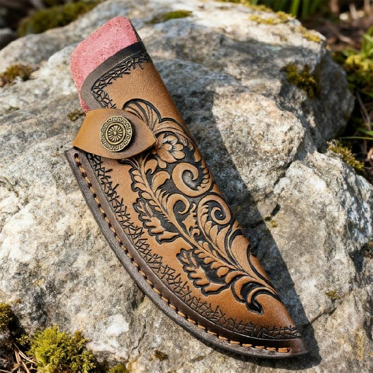 Fundas de Cuero para Cuchillos Fijos Cubierta para Cuchillo de Caza Gruesa Equipo para Amantes del Aire Libre