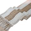Cotton Linen Table Runner with Tassels, Woven Strip Table Decor for Dining Table Cabinet Decoration