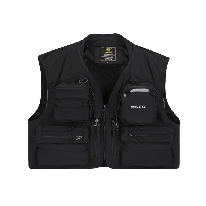 

Jiaruiste Men s Professional Detachable Fly Fishing Vest L (150-190 kg) чёрный