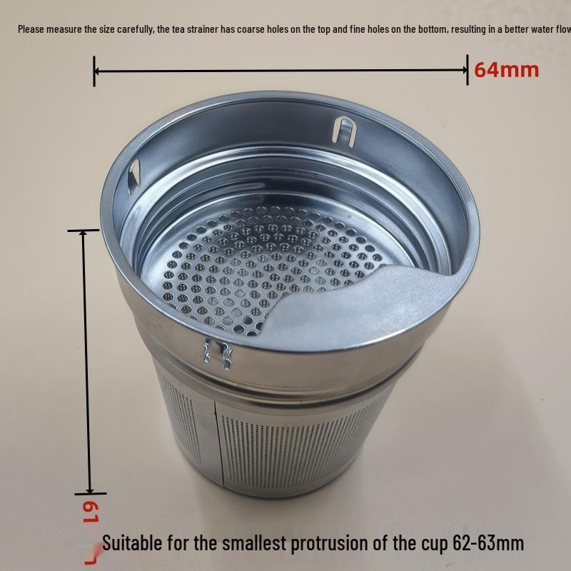 304 Stainless Steel Tea Strainer with Glass Thermos Cup and Separator