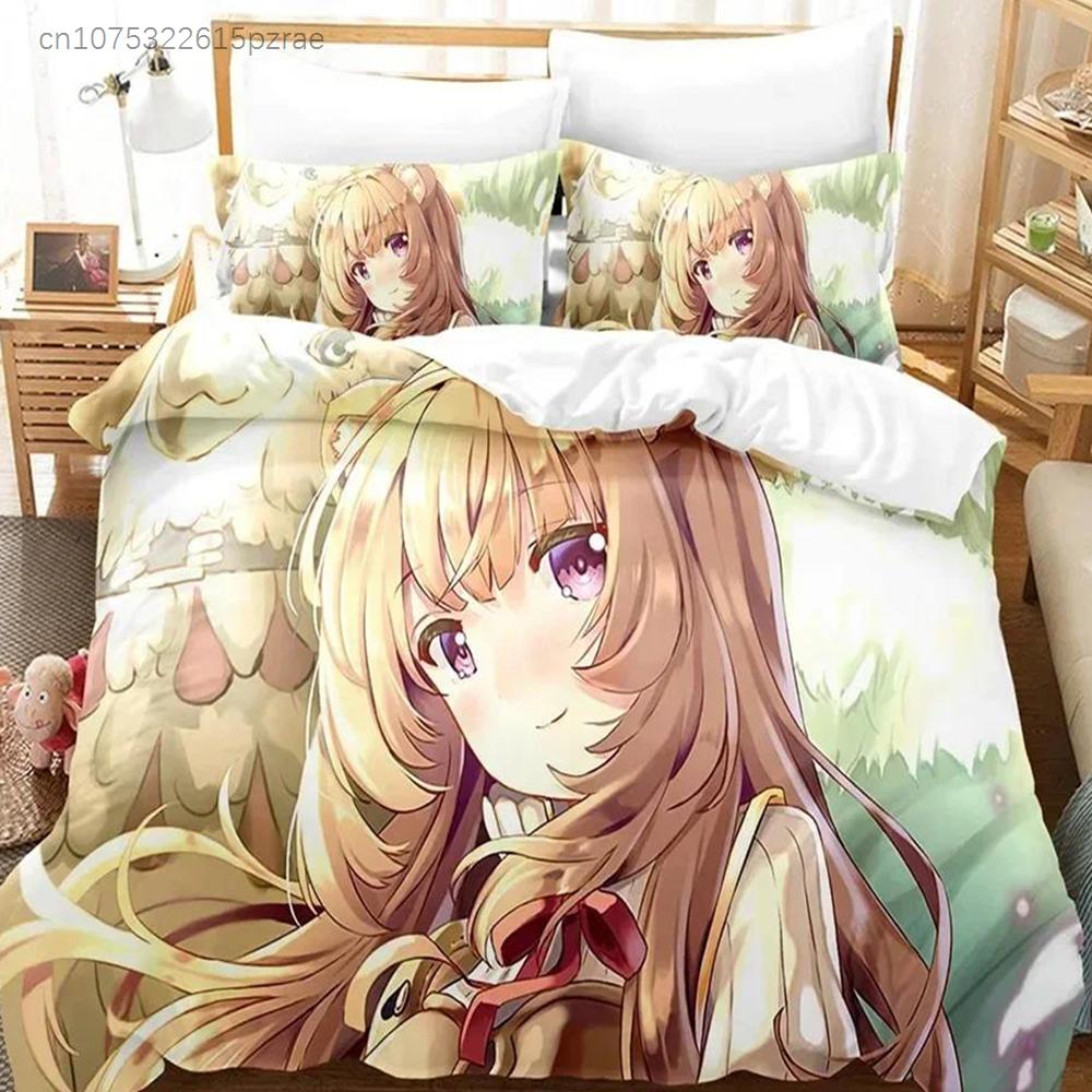 3D The Rising Of The Shield Hero Bedding Sets Duvet Cover Set With Pillowcase Twin Full Queen King Bedclothes Bed Linen
