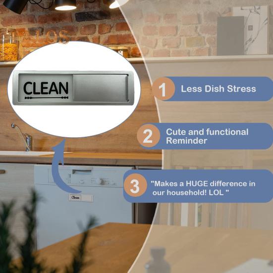 Indicator cu magnet Semn anti-zgârieturi Mai puțin stres pe vase Durată de viață lungă Magnet excelent Curățare Semn murdar Accesoriu pentru mașina de spălat vase