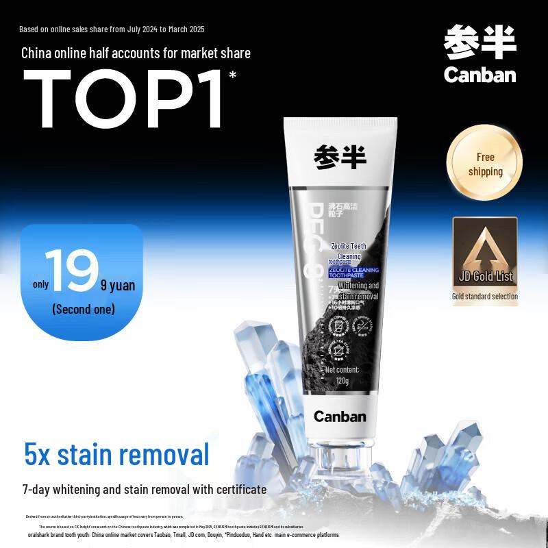 Canban Zeolite Whitening Toothpaste