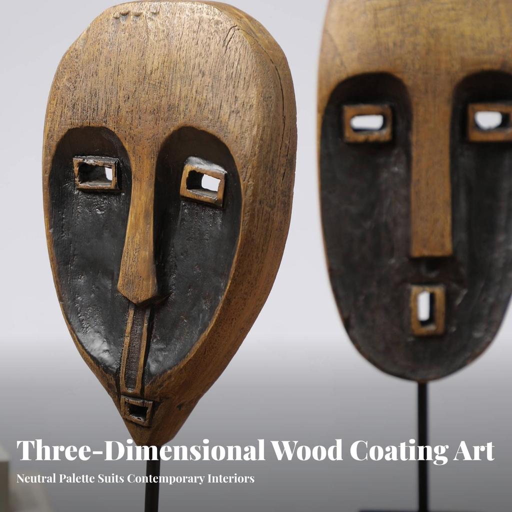 Artistic Resin Face Sculpture Modern Creative Decor Long-Lasting