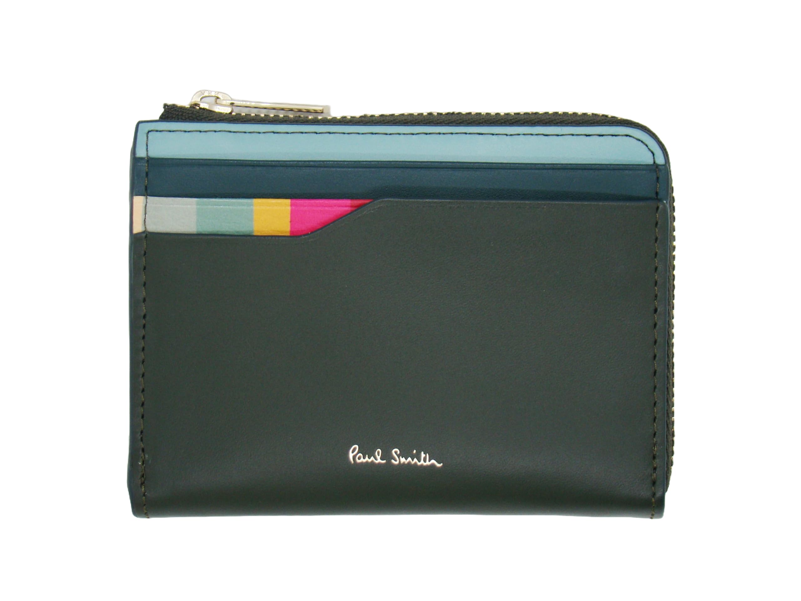 Женский мини-кошелек Paul Smith Swirl Stripe Slot, Компактный, Отделение для монет, Картхолдер, Кошелек для мелочи, Многофункциональный чехол с брелоком для ключей (зеленый)