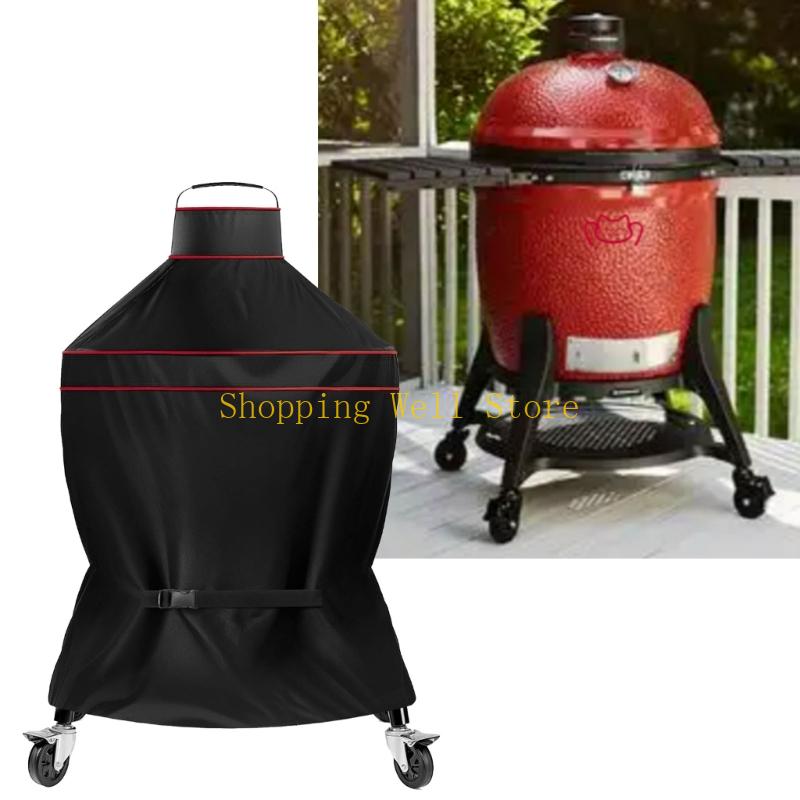 KX4B Tear Proof Foldable Grill Cover for Storage Waterproof Fabric Grill Accessories Weather Proof Coating Protector