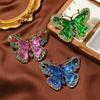 1PC Butterfly Brooches Colorful Crystal Vintage Jewelry Gifts Luxury Rhinestone Brooch Clothing Pin For Women Girls