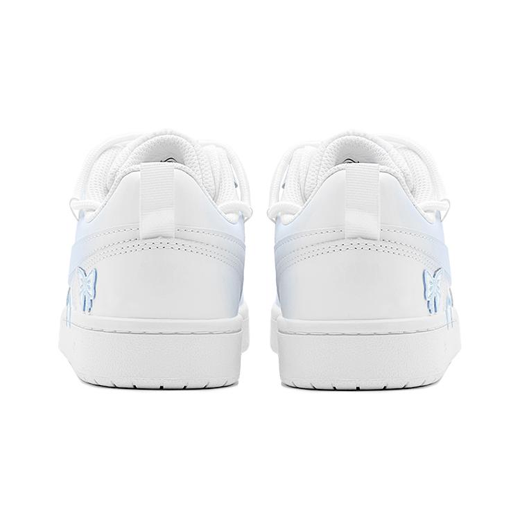 Nike Court Borough Ice Blue Heart Low top Skateboard Shoes Women's Blue White BQ5448-100(TeamS-S-BOX)