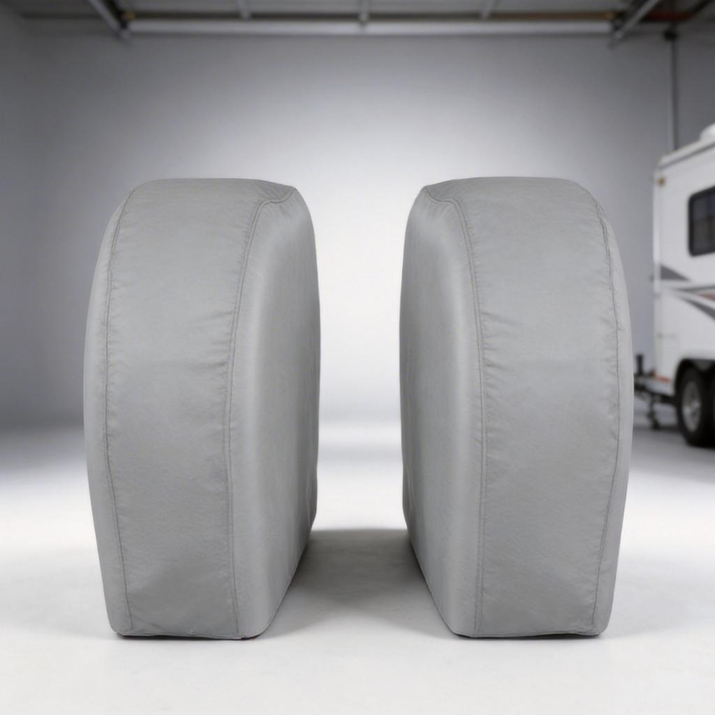 Pack of 2 Tire Cover Universal Fit Varous Tire Dustproof Wheel Protector Covers for Truck Trailer Campers