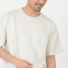 T-Shirt.ST Men's 10.2oz Short Sleeve Solid Cotton T-Shirt with Pocket, Greige, Size XL