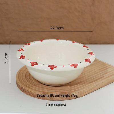 ZISIZ Floral Ceramic Dinnerware