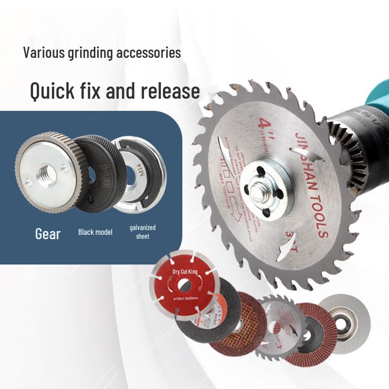 Compact M14 Angle Grinder Quick Clamp Lock Plate