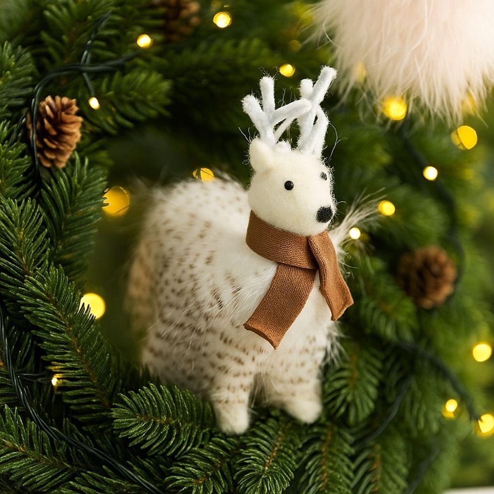 Sled Mouse Xmas Tree Pendants Cartoon Christmas Doll Pendant Cute Simulation Owl Ornament  Gift