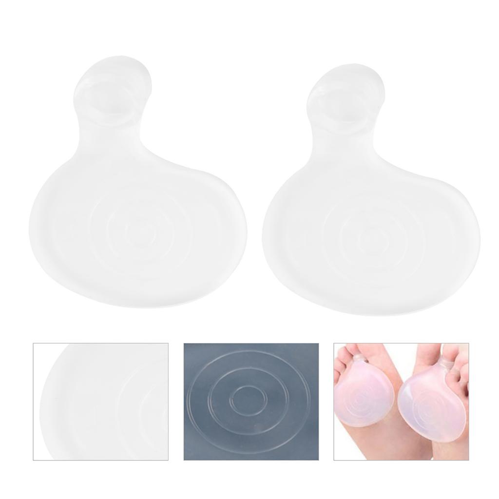 2pcs Unisex Silicone Forefoot Relieve Pain Correction Shock Absorption Insoles Cushion S
