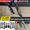 For Right Rudder Toyota Land Cruiser Prado 150 2010-2023 Door Handle Decorative Glass Switch Button LC150 Interior Accessories
