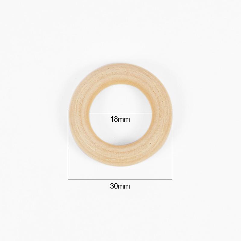 

5/10/15/20/25/50 шт. 20-80 мм натуральные необработанные деревянные круглые кольца макраме DIY поделки детские игрушки для прорезывания зубов деревянные обручи украшения