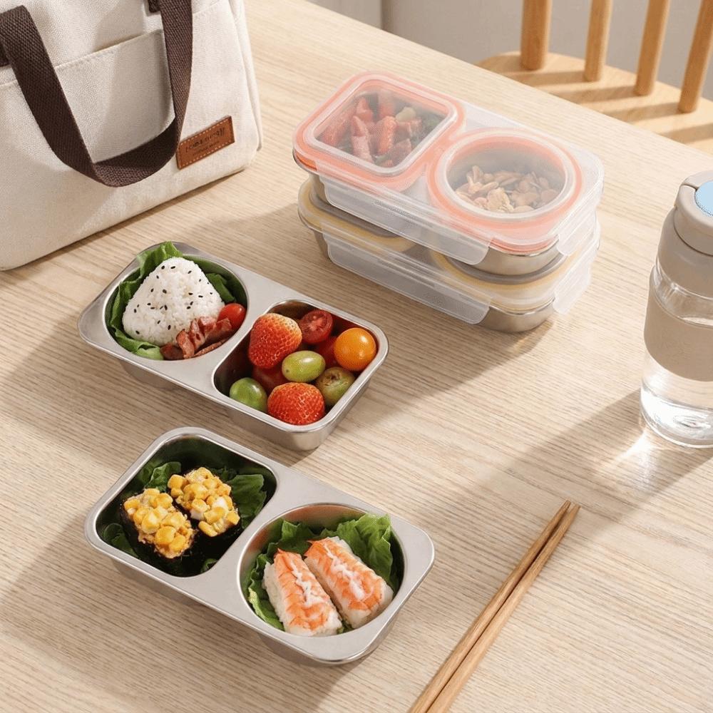 Leakproof Food Divided Box Microwave-Safe Snack Container Portable Meal Prep Container Travel