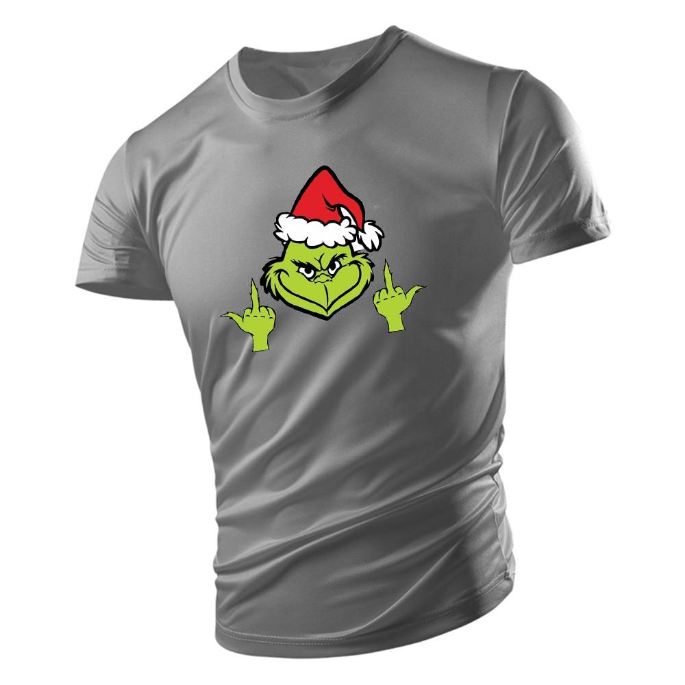 T-shirt Men's Fashion Casual Comfortable T-shirt Fun Funny Print Tops Summer New O-neck Sportswear Men's T-shirt Quick Dry