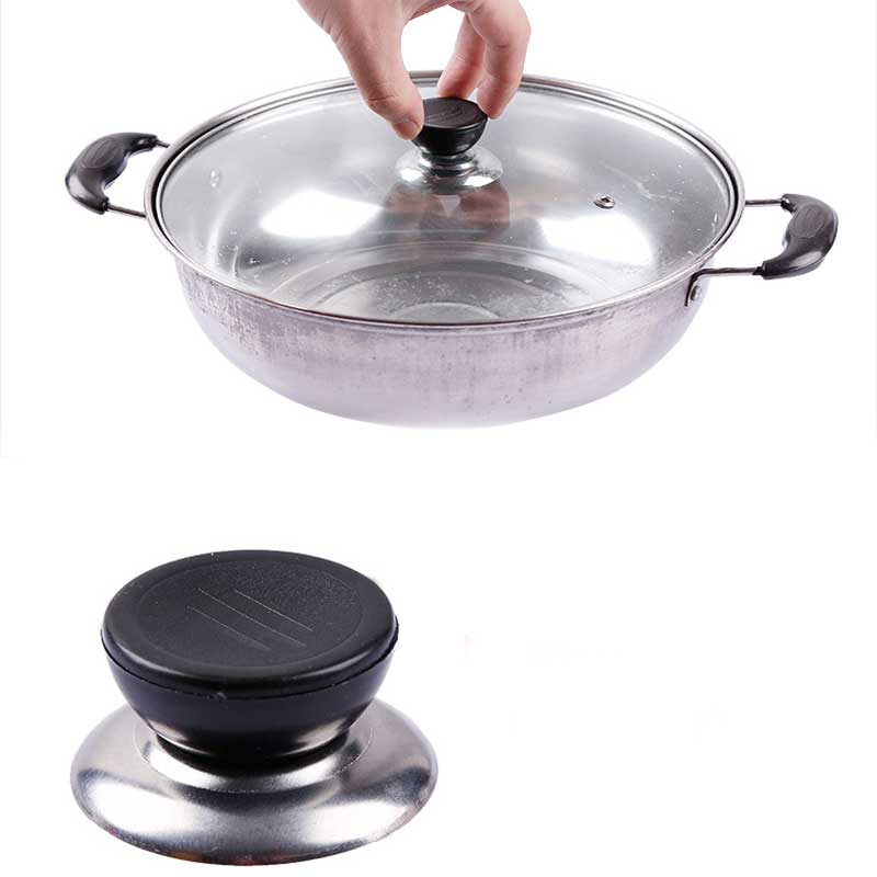 2PCS Stainless Steel Pot Lid Anti-scalding Handle