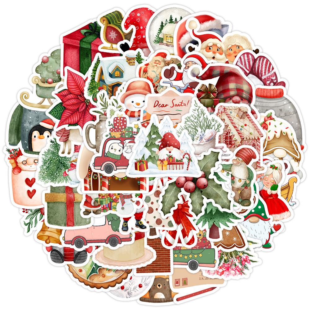 Christmas Graffiti Stickers - 50/100/200 Waterproof Decorative Stickers for Cups & Computers