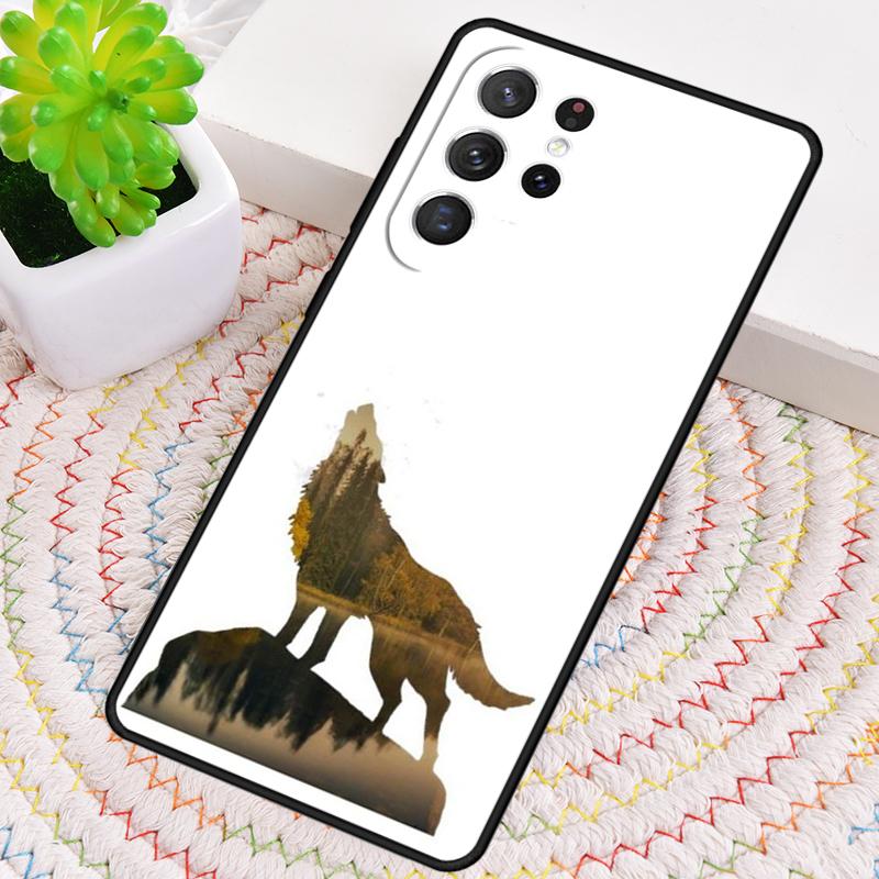 Animal The Wolf Howl Phone Case for Samsung Galaxy Note 10 Pro S26 Ultra S23 S24 FE S25 S21 S22 PLUS Shockproof Cove